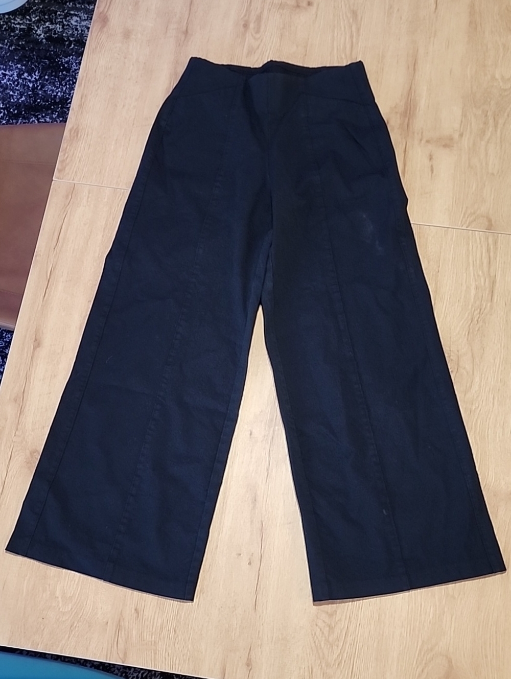 Old Navy Black Wide-Leg High-Rise Pants